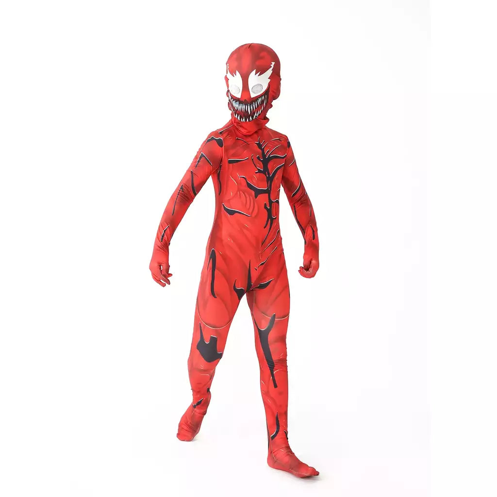 Superheróis cosplay trajes de halloween para novo traje de veneno crianças terno macacão meninos symbiote spidermancostumes
