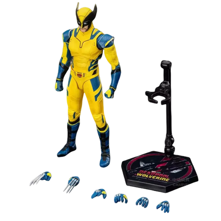 ZD Toys Deadpool & Wolverine Figuras de ação Deadpool Caixa Wolverine Coleção Figuras de ação para adultos Brinquedo infantil
