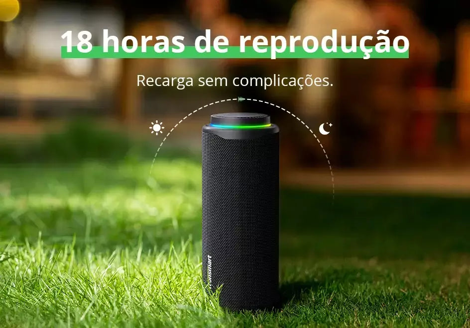 Tronsmart T8 caixa de som bluetooth portátil, Alto-falante Bluetooth 40W Alto-falante portátil externo com graves profundos, SoundPulse, IPX7 à prova d'água, controle de APP, para camping