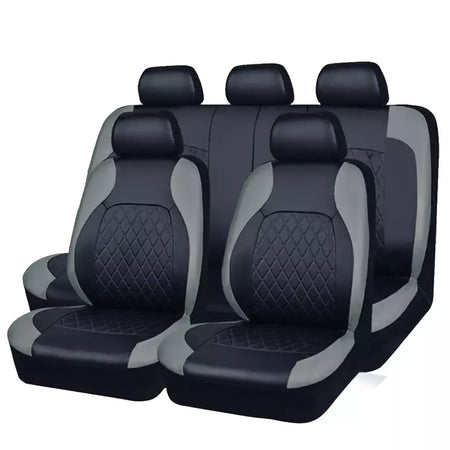 Capa de assento de carro de couro PU para todas as estações, protetor de assento totalmente cercado, à prova d'água, ajuste universal, sedan, suv, captador, assento de caminhão