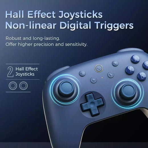 Controlador Bluetooth 8BitDo Ultimate 2C para Switch, Switch 2, Joysticks de efeito Hall, Wake-up Switch 1, Trigge digital não linear