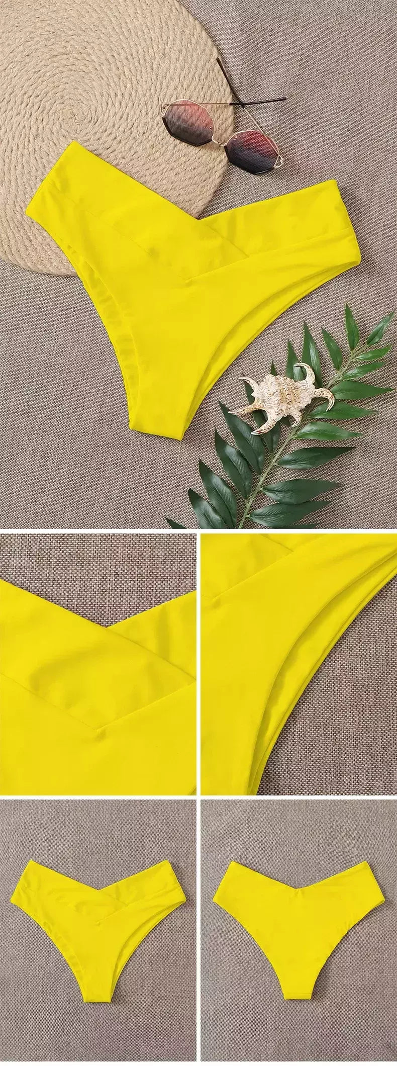 Tanga brasileira de biquíni para mulheres, semi-banho, roupa de praia sexy V cheeky, banho preto para senhoras, natação
