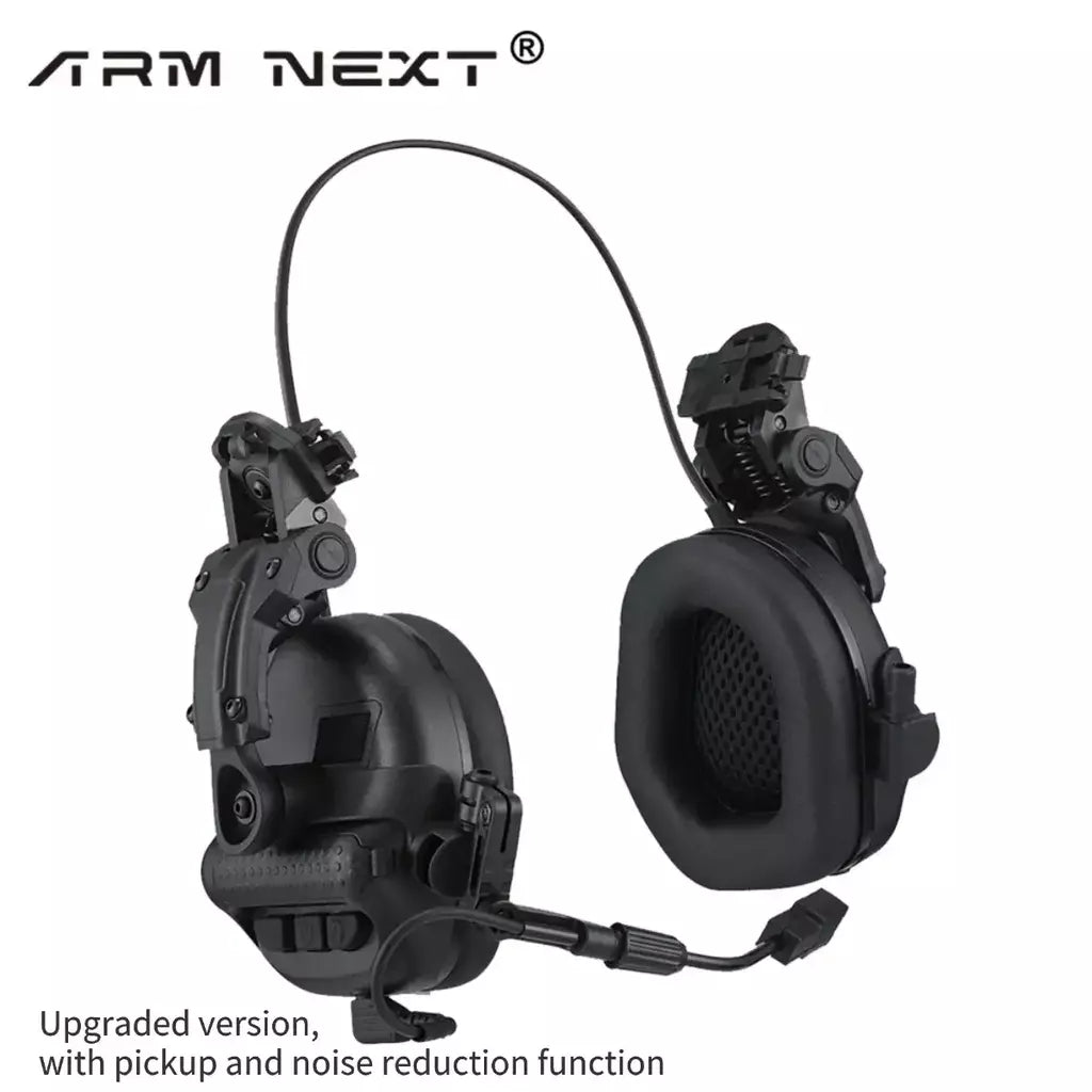 Arm próximo fone de ouvido tático sem captador e capacete de redução de ruído ativo versão tiro fone de ouvido comunicação ptt