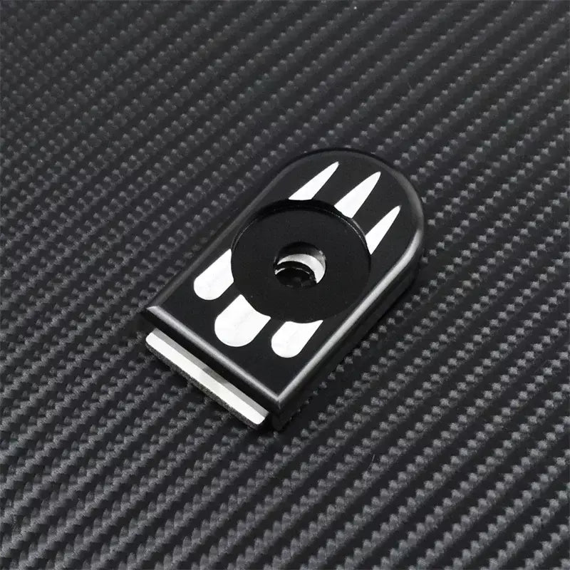 Universal motocicleta traseiro fender assento parafuso porca guia kit de montagem botão capa para harley dyna sportster xl touring flhr softail