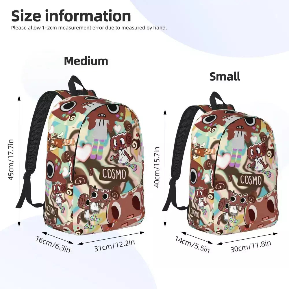 Mochila fofa Dandys World para homens e mulheres, legal, estudante, trabalho, mochila, jogo, laptop, bolsa de ombro ao ar livre