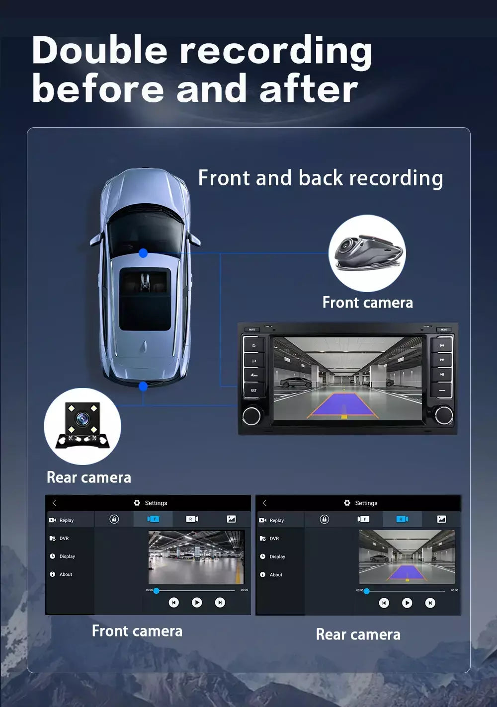 Leitor multimídia carro com Bluetooth, Android 13, 2 Din, Carplay para Touareg T5 Transporter, Volkswagen VW 2002-2010, Auto Bluetooth