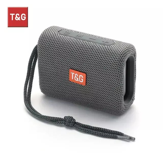 Alto-falante bluetooth tg313 mini amplificador portátil ao ar livre à prova dwaterproof água baixo alta fidelidade caixa de alto-falante luz led suporte cartão tf rádio fm