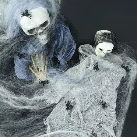 50 pçs halloween aranhas luminosas mini horror aranha brilho no escuro decorações de festa de halloween casa assombrada adereços assustadores