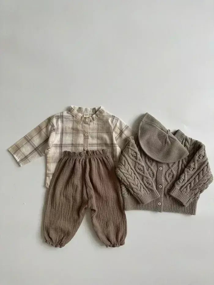 Calças de bebê de algodão orgânico recém-nascidos outono primavera verão inverno bonito impressão macia musselina roupas calças pantalons capris