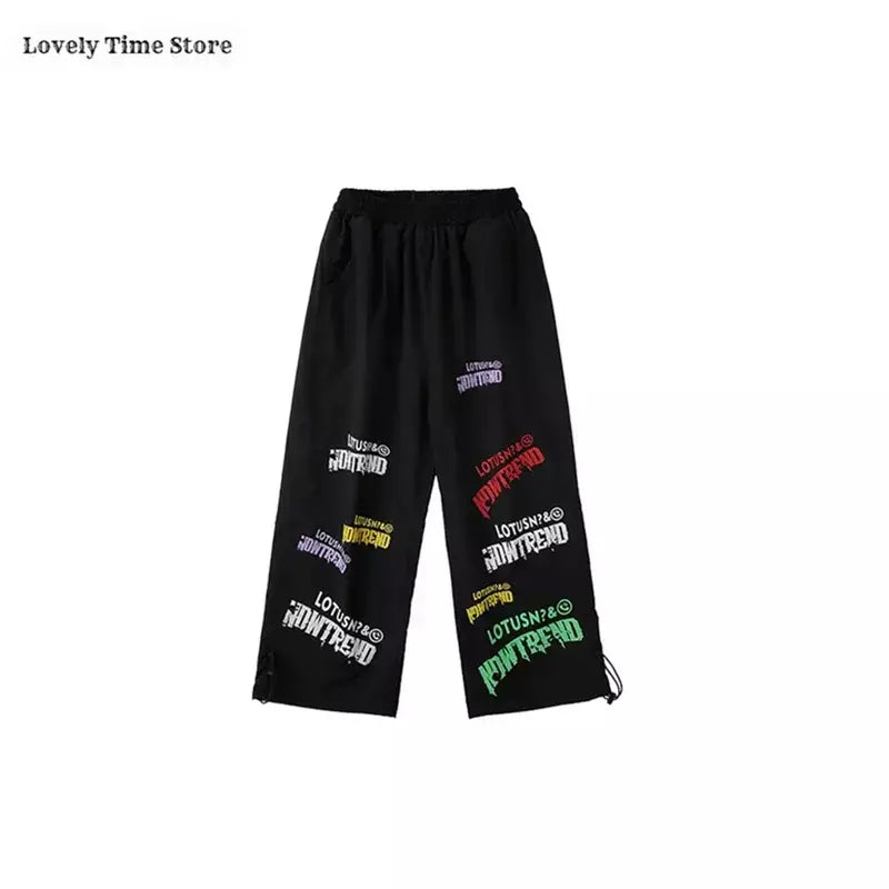 Meninas hip hop letras colheita topo graffiti joggers calças crianças k-pop roupas de dança de rua conjunto crianças menina grupo streetwear traje