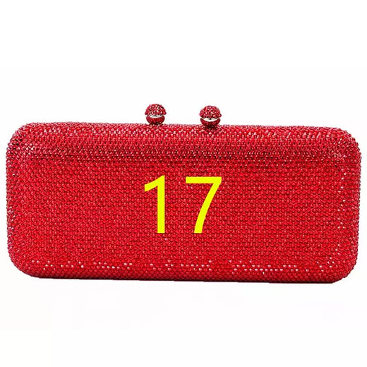 Rhinestone Clutch Bag para Mulheres, Evening Bag, Dinner Bag, Diamante, Pedra, Cristal, Festa de Casamento, Presente de Natal, Luxo mais recente