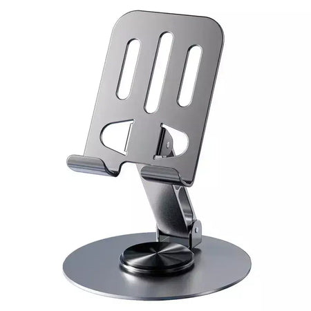 Todo o metal de alumínio rotação 360 suporte do telefone móvel suporte universal dobrável eixo duplo design estável anti queda