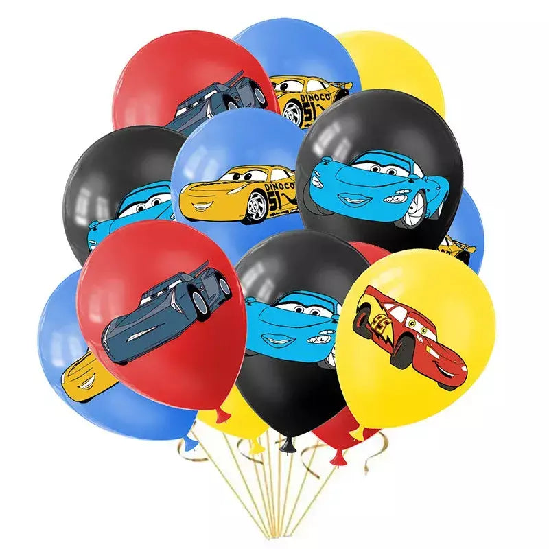 10/20 pçs carros 12 polegada balão de látex relâmpago mcqueen mater balões decorações kit para aniversário chá de fraldas festa suppli