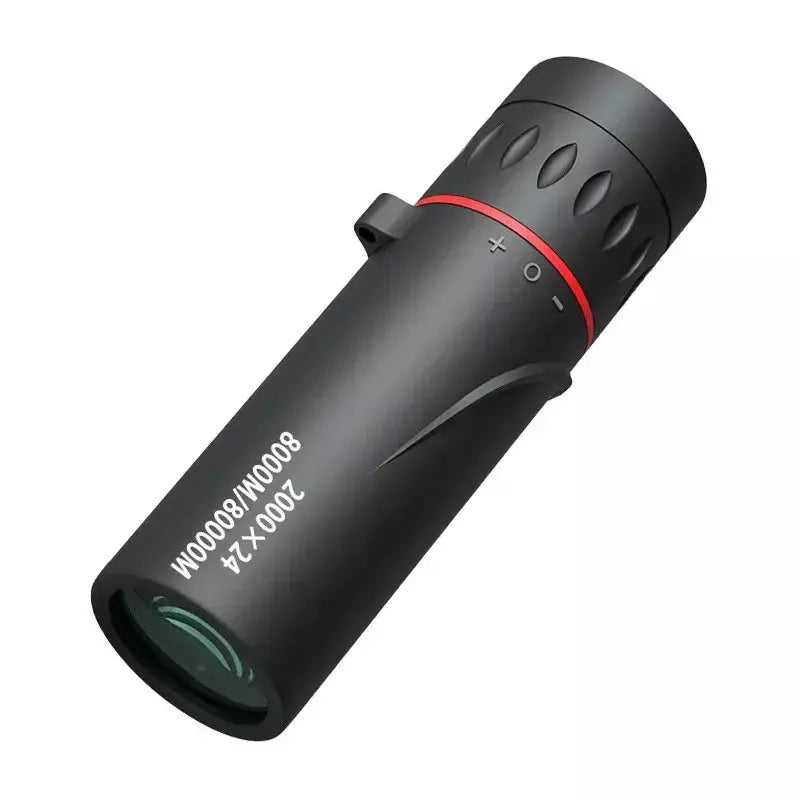 Telescópio monocular hd 2000x24, mini telescópio portátil para celular com suporte para acampamento ao ar livre, caça, observação de pássaros