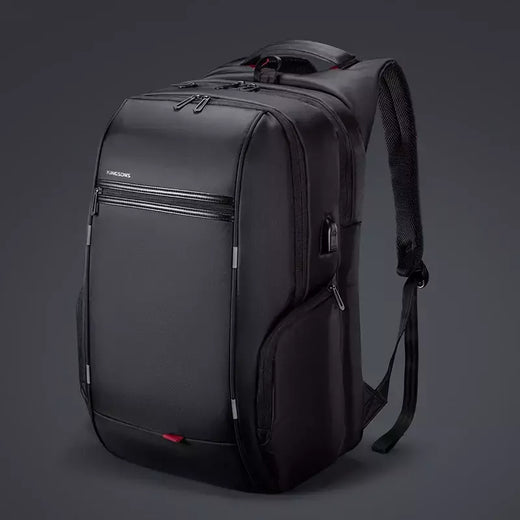 Kingsons bolsa masculina à prova d'água, mochila para laptop de 17 polegadas com carregamento usb externo, mochila antifurto para laptop, multicamadas
