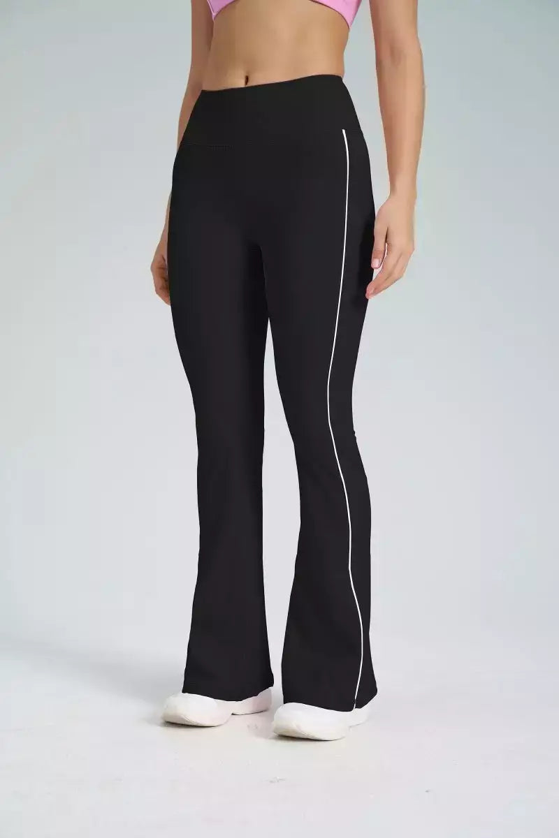 Terno de Yoga Patchwork de duas peças para mulheres, cintura alta Flare Leggings, roupas de treino Fitness Sportswear agasalho