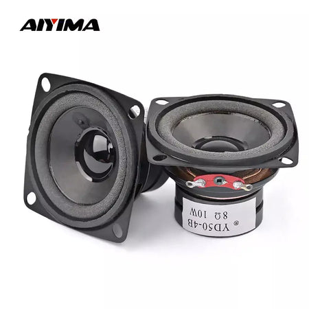 Aiyima 2 pçs 2 Polegada alto-falante de áudio portátil 4 ohm 8 ohm 10w mini alto-falante de som de gama completa diy alto-falante multimídia home theater