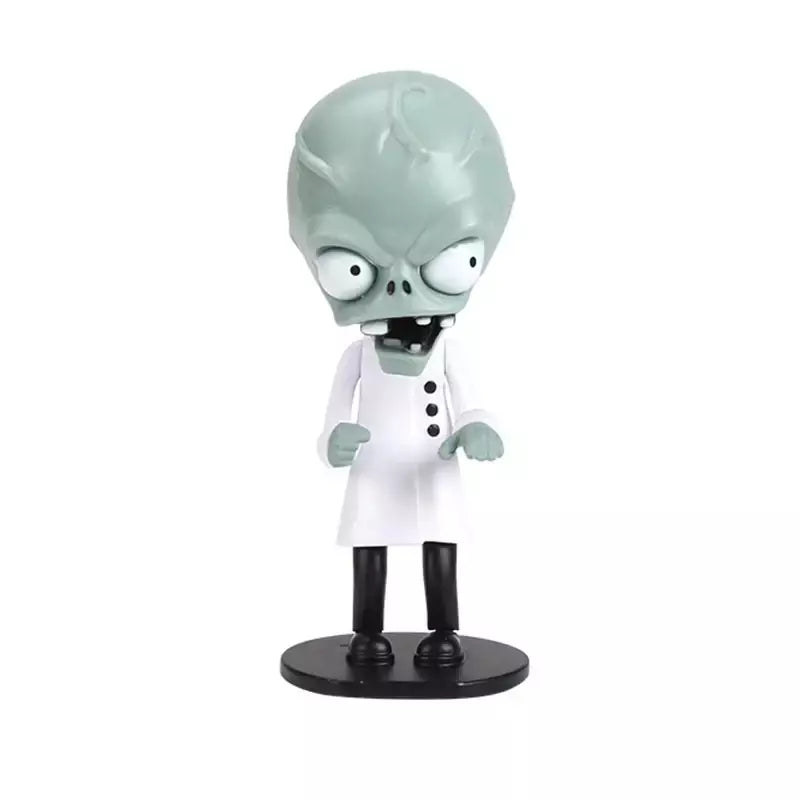 Plantas vs zumbis figura de ação gargantuar dr. zumbi conehead balde de futebol yeti figuras presentes de aniversário crianças brinquedo para meninos