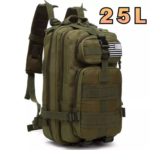 Impermeável Trekking Fishing Hunting Bag, Mochilas ao ar livre, Tactical Sports, Camping, Caminhadas Mochila resistente, 25L, 50L