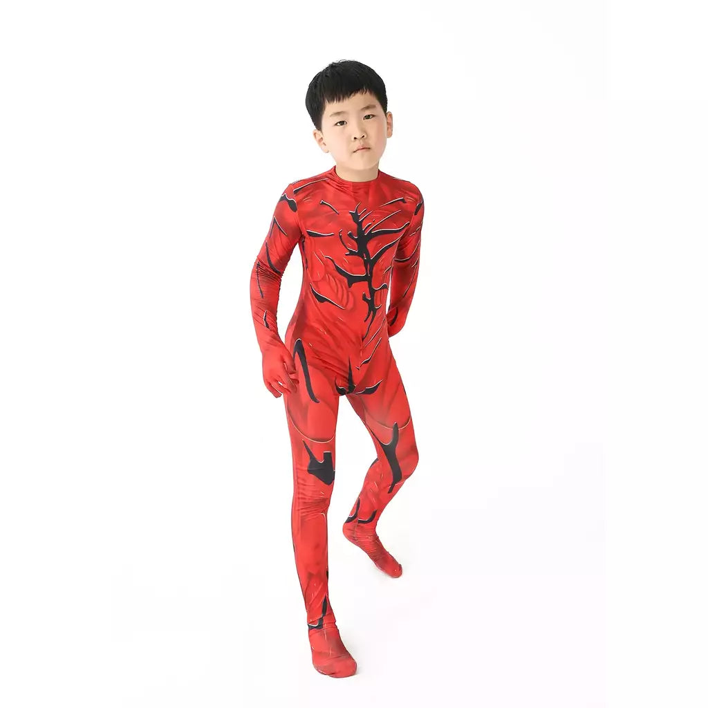 Superheróis cosplay trajes de halloween para novo traje de veneno crianças terno macacão meninos symbiote spidermancostumes