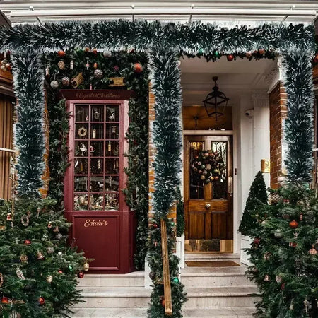 Natal enfeites fitas fita de cana verde guirlanda árvore de natal diy pendurado pendente grinalda ornamento decoração de festa decoração de casa
