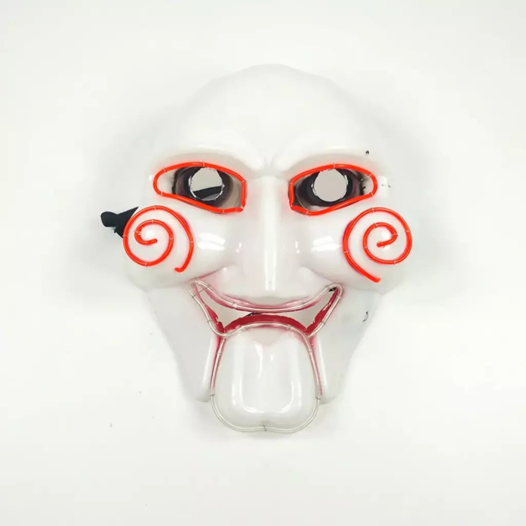Led slipknot máscara dj halloween masquerade cosplay traje adereços assustador máscara brilhante para adultos homens halloween slipknot máscara
