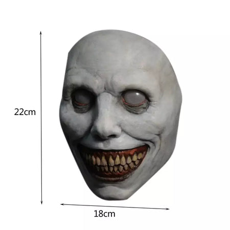 Assustador máscara de halloween demônios sorridentes máscaras faciais de terror o mal cosplay adereços festa masquerade máscara de halloween acessório de roupas