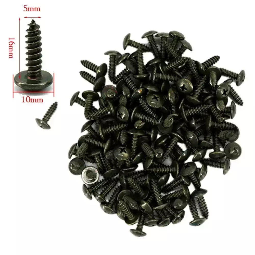 Parafusos auto-roscantes, clipe de fixação de metal para carro, motocicleta, tipo u, clipe com parafuso, proteção antiferrugem, kit de folha de ferro