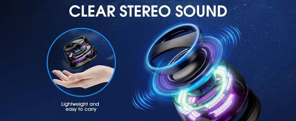 Vikefon portátil mini alto-falante bluetooth g200 rgb iluminação alto-falante magnético bt5.3 mini caixa de som 7 horas reprodução suporte do telefone