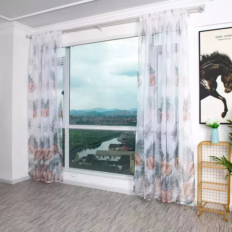 Tule Floral em Cortinas Puras, Tratamento Janela, Painel Persianas, Sala de estar, Quarto, Cozinha, Sombra, Roxo, Peônia