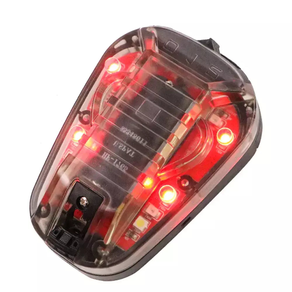 BOOIU-LED Luz de sinal do capacete tático, lanterna para esporte ao ar livre, estroboscópio IR, luz de sinal para sobrevivência, IFF