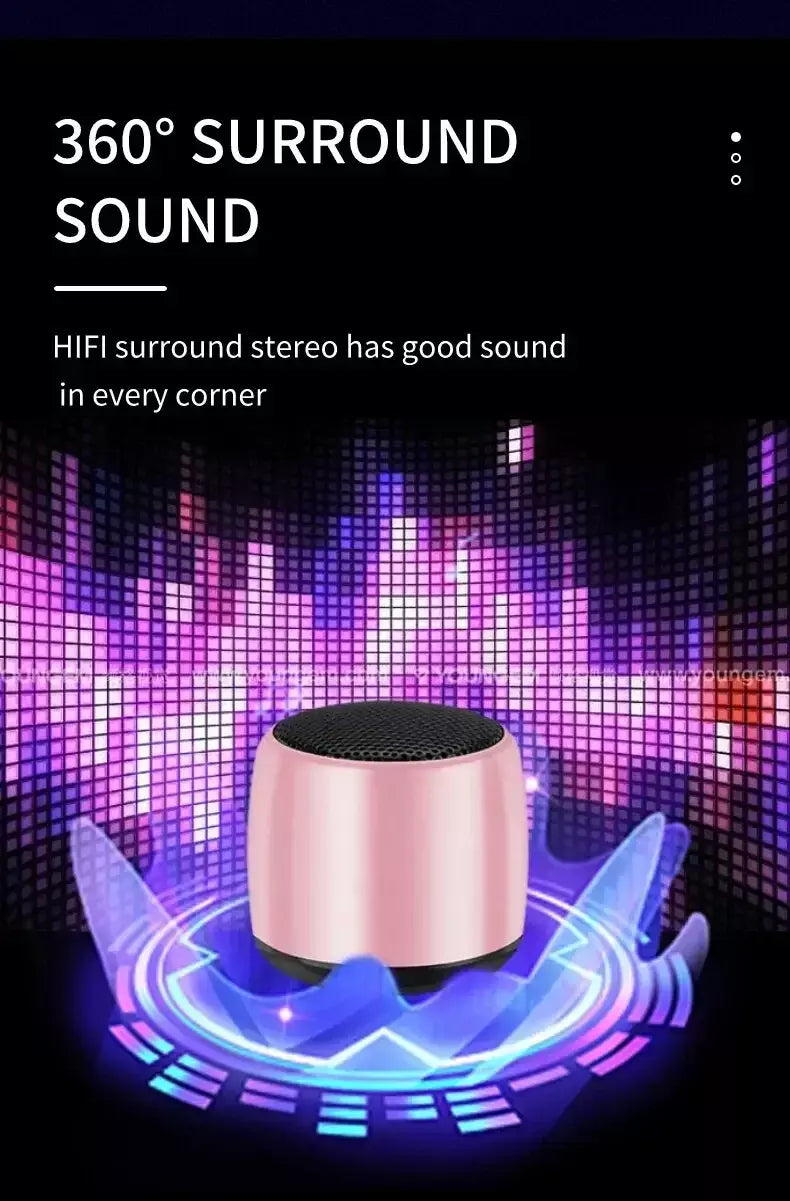 Bluetooth m1 alto-falante portátil música estéreo surround mini usb ao ar livre subwoofer alto-falante reprodutor de áudio alto-falante microfone
