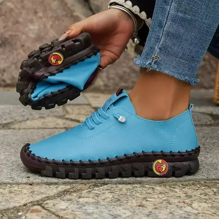 Mulheres tênis 2025 novos sapatos de designer mocassins de sola macia romana respirável ao ar livre retro tamanho grande único sapatos para mulher