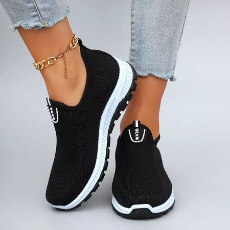 Verão feminino malha respirável sapatos planos sapatos femininos tênis casuais, liberação frete grátis