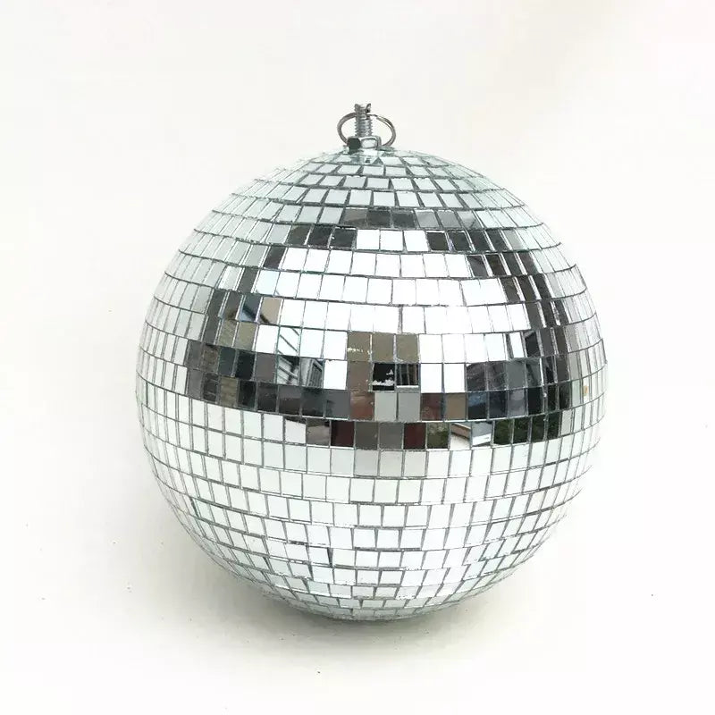 Bola de espelho de discoteca para festa, bola brilhante, luz de palco, bola de vidro rotativa, retrô, reflexiva, ktv, dj, luzes, decoração de natal para casa 2024