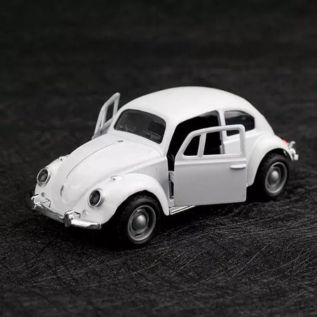 (Ensacado) 1:8 besouro clássico fofo, modelo de carro de liga, veículo simulado, carro de liga infantil, modelo de brinquedo de menino, enfeites de carro