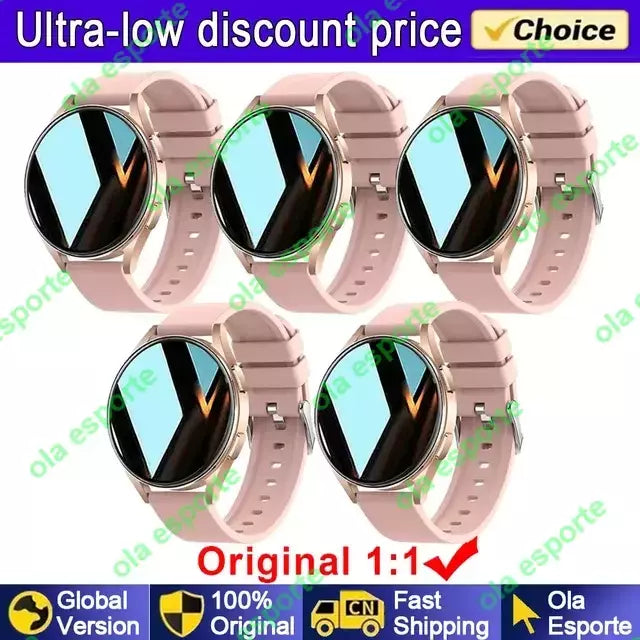 Samsung-Galaxy Smartwatch para homens e mulheres, monitoramento de saúde AMOLED, relógio impermeável, assistente de voz, chamada Bluetooth, relógio inteligente, 2022