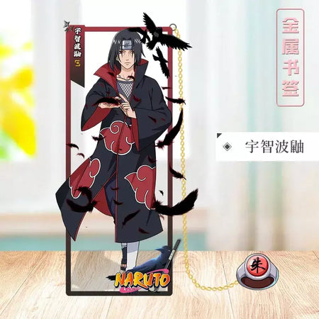 Naruto anime japonês periféricos metal artesanato marcador ornamentos de mesa colecionáveis presente de aniversário criativo para namorado menino brinquedo