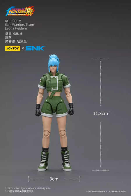 Joyotoy original rei dos lutadores 98um figura de ação kof 98um ikari guerreiros equipe herói 1/18 jogo estatueta modelo brinquedos personalizados