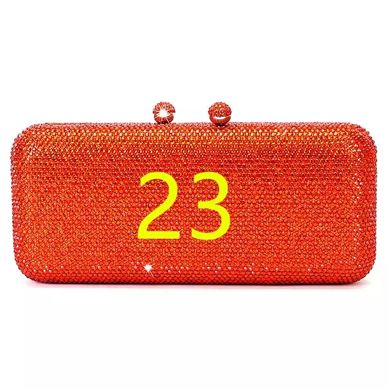 Rhinestone Clutch Bag para Mulheres, Evening Bag, Dinner Bag, Diamante, Pedra, Cristal, Festa de Casamento, Presente de Natal, Luxo mais recente