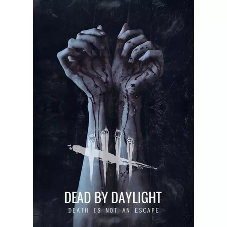 Jogo d-dead by d-daylight horror aterrorizante cartaz pegajoso impressão de arte de parede à prova dwaterproof água casa sala de estar barra decoração estética