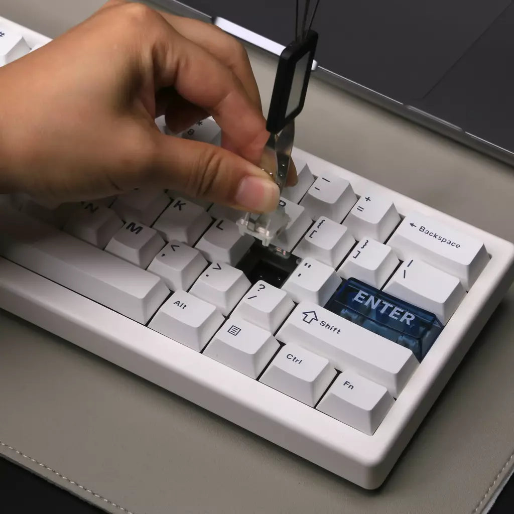 Teclado mecânico qk61, estrutura de junta retroiluminada rgb, 3 modos, 2.4g, bluetooth, sem fio, troca quente, teclado para via/qmk