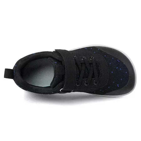 Novos meninos meninas tênis crianças largas sapatos descalços naturalmente spracam sapatos da criança pequena grande criança