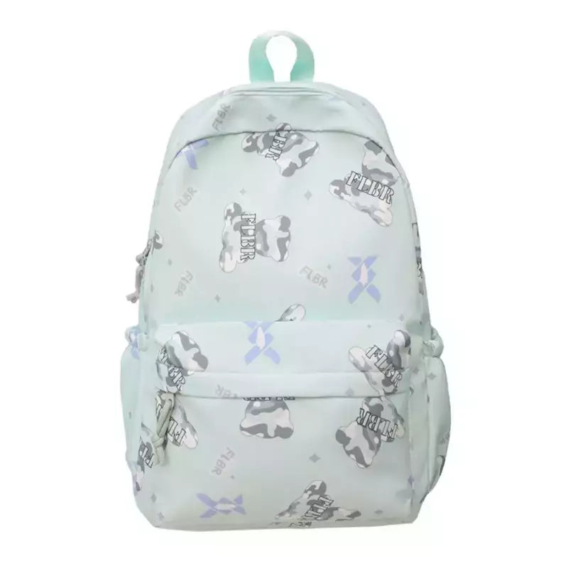 Mochila viagem para mulheres meninas mochila capacidade mochila escolar mochila adorável com estampa urso