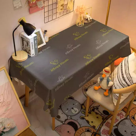 Toalha De Mesa Mickey Mouse Dos Desenhos Animados Da Disney Para Crianças, Mesa De Jantar Americana, Toalha De Mesa De Café Retro, Toalha De Mesa Quadrada