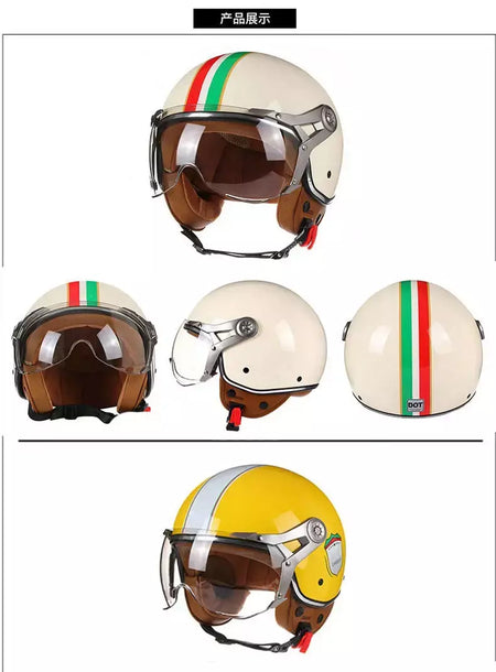 França estilo profissional capacete da motocicleta moto scooter rosto aberto casque dirt bike capacete homem mulher leve jet capacete