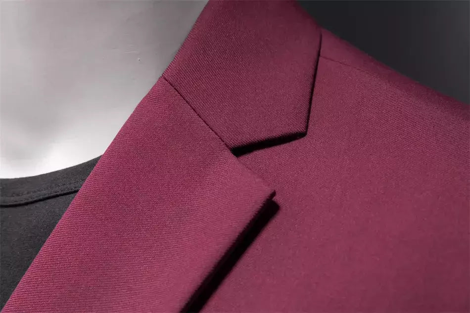 Blazer Casual de Negócios Masculino, Jaqueta Monocromática, Casacos Oversize, Smoking Masculino, Roupas de Marca, Roupas de Trabalho, Plus Size M-6XL
