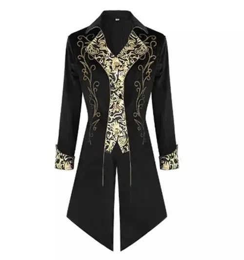 Outono novo roxo masculino luxo jacquard smoking, retalhos impresso casacos, tamanho europeu preto masculino mardi gras vestido longo jaqueta.