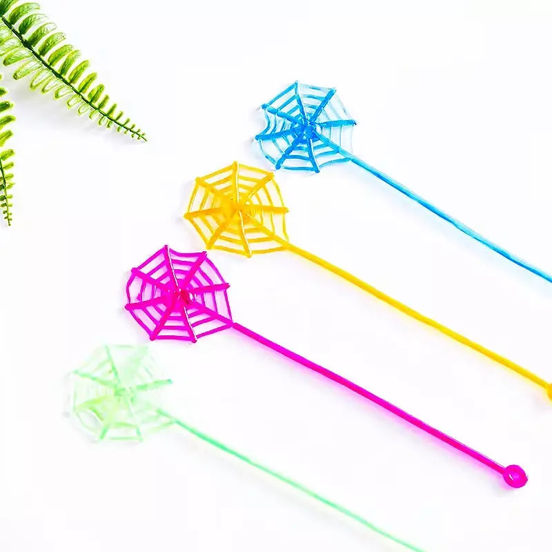 15 pçs diversão crianças festa de aniversário favor mini pegajoso aranha web brinquedo saco de presente giveaway pinata enchimento halloween carnaval festa suprimentos