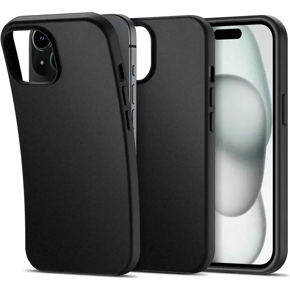 Luxo fosco silicone caso macio para iphone 17 ar 16 15 14 plus 13 12 mini 11 pro max xr ultra fino sólido preto capa